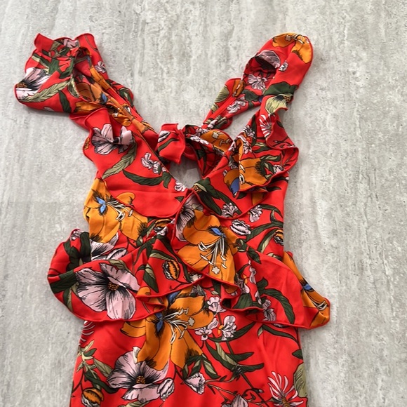 NWT racer ruffle midi dress - Picture 2 of 4